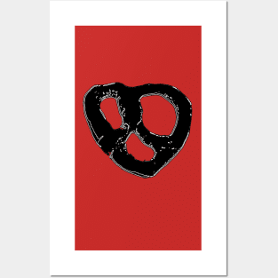 Heart Pretzel Posters and Art